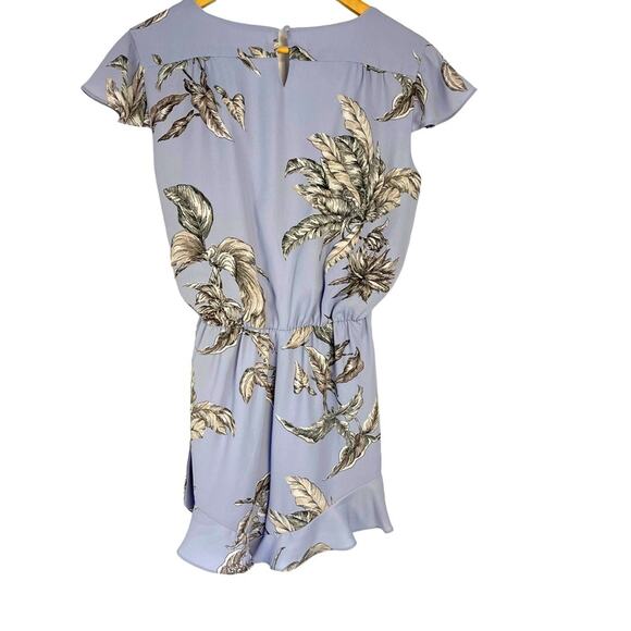 Tularosa Revolve Ashley Purple Wrap Tie Lined Romper Small - Picture 7 of 8